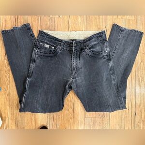 Kuhl “Vantage” Patina-Dye Pants Size 32x32 Charcoal Gray Faded Black Jeans